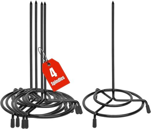 1InTheOffice Wire Receipt Spindle, Black Receipt Holder, 4 Pack (Black.) in Saudi Arabia