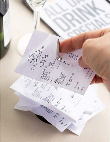 1InTheOffice Wire Receipt Spindle, Black Receipt Holder, 4 Pack (Black.) in Saudi Arabia