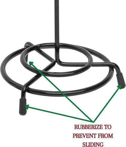 1InTheOffice Wire Receipt Spindle, Black Receipt Holder, 4 Pack (Black.) in Saudi Arabia