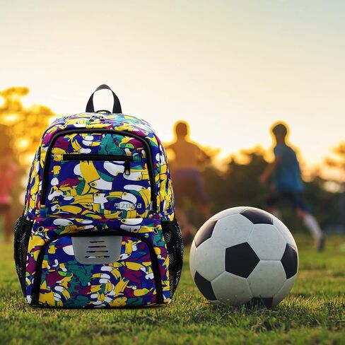 ZOEA Youth Soccer Bags - Boys Girls Backpack for Soccer, Basketball & Football & Volleyball with Ball Compartment in Kuwait