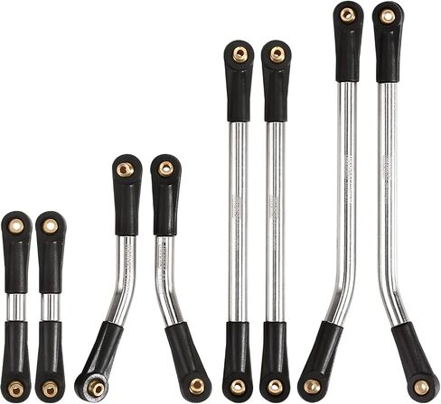 INJORA High Clearance 4 Links Set RC Upgrade for Axial SCX24 Deadbolt 90081 B17 1/24 Crawler Car, 8PCS(Black) in Saudi Arabia
