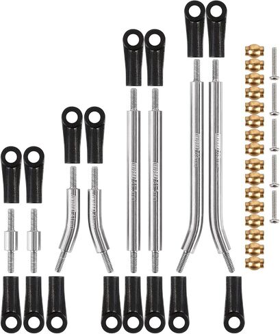INJORA High Clearance 4 Links Set RC Upgrade for Axial SCX24 Deadbolt 90081 B17 1/24 Crawler Car, 8PCS(Black) in Saudi Arabia