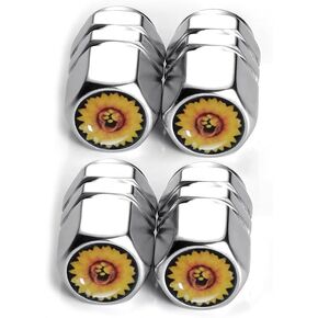 صمام إطارات عجلات عباد الشمس المعدنية صمامات الإطارات الجذعية 4 حزمة بارد عباد الشمس بارد عبارة in Kuwait