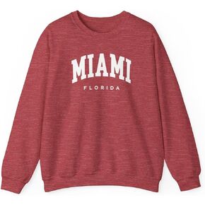 Miami Florida Adult Unisex Crewneck Sweatshirt in Saudi Arabia