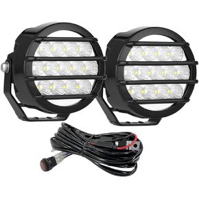 BIGLION.X 3.7 Inch 130W Amber Fog Lights Yellow Round Offroad Fog Lights Super Bright 12800LM Driving Fog Lights Bumper Fog Light Pods Waterproof 12/24V for Trucks 4x4 SUV ATV UTV Car in Kuwait