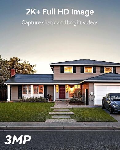 LongPlus Security Cameras Wireless Outdoor, Battery Wireless Security Camera Outdoor with AI Motion Detection, WiFi Cameras for Home, Color Night Vision, 2-Way Talk, Works with Alexa, Cloud/SD Storage in Saudi Arabia