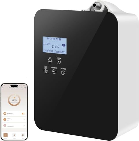 Scent Air Machine for Home, OliveTech WiFi Smart Hotel Collection Diffuser, Waterless HVAC Scent Diffuser for Living Room, Office and More in Saudi Arabia