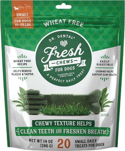 Medium Fresh Chews Dental Dog Treats, Clear, 16 OZ in Saudi Arabia