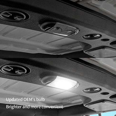 U-Box Wrangler Light Light Lights Bright White Idtern Dome Dome Resport Front & الخلفي أضواء القراءة العلوية لجيب JK Wrangler & Unlimited 2007-2018-3pcs in Saudi Arabia