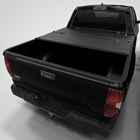 غطاء Tri-Fold Hard Tri-Fold Tonneau يتوافق مع 2022-2025 Toyota Tundra 5.6 قدم مع نظام السكك الحديدية (66.7 ") in Kuwait