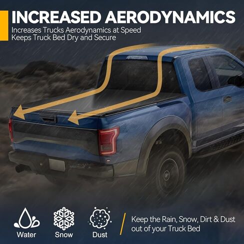 سلالة السيارات الناعمة Tri-Fold Bed Bed Tonneau تغطية متوافقة مع 2020-2025 Chevy Silverado GMC Sierra 2500HD 3500HD 6ft-9inch Fleetside Bed ، Black Black Soft Vinyl Top 21 22 23 24 in Kuwait