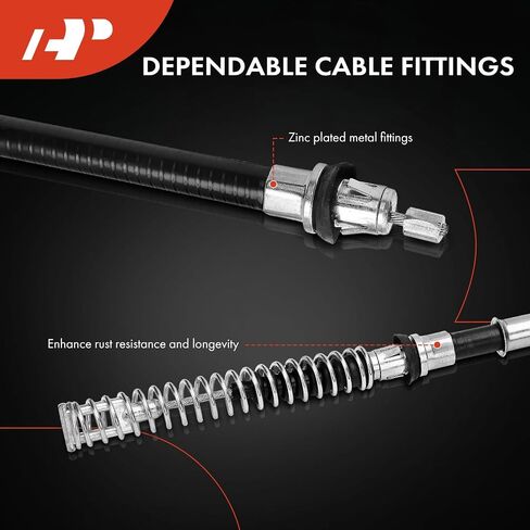 A-Premium الخلفية الجانبية للركاب الجانبية مجموعة كابل الفرامل متوافقة مع نماذج Jeep: KJ Series Liberty 2004 2005 2006 ، استبدل# 52128510AD ، 52128510AF in Saudi Arabia