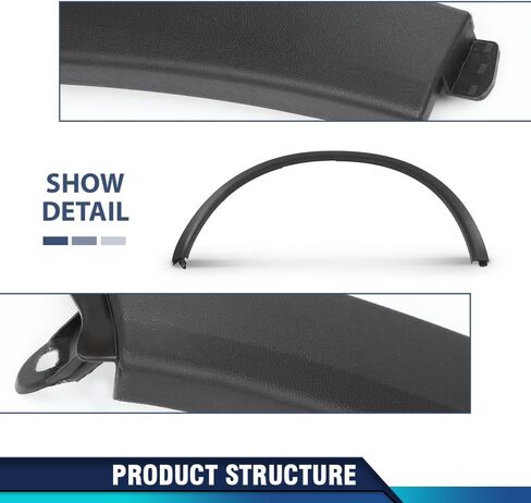 pit66 Frender Fender Fender Holder Arch Molding Trim Right Rasenger Side متوافق مع Porsche Cayenne 2011-2018 958559828209b9 ، 958-559-728-20-9B9 Black Pp in Saudi Arabia