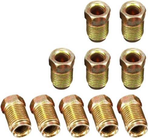 10mm X 1mm Male Metric Threaded Short Nuts For 3/16 Inch Brake Lines Compatibility(20) in Saudi Arabia