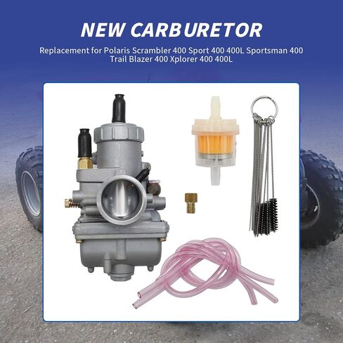 2 Stroke Carburetor Fits for Polaris Scrambler 400 Sport 400 400L Sportsman 400 Trail Blazer 400 Xplorer 400 400L Xpress 400, Replaces # 3130574 3130710 3130957 3131323 3131404 in Saudi Arabia