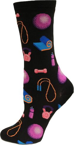 Hot Sox Women's Home Work Out Crew Socks 1 Pair in Kuwait