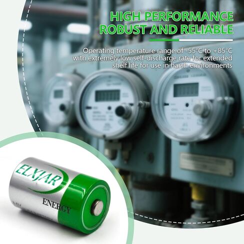 (5 عبوات) بطارية 3.6 فولت 1/2AA 1200 مللي أمبير XL-050F بطارية ليثيوم ثيونيل كلوريد (Li-SOCL2)، بديلة لـ XL-050F، ER14250/W B9604T in Kuwait