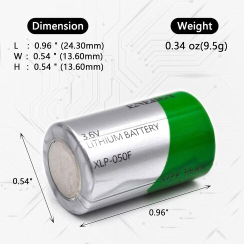 (5 عبوات) بطارية 3.6 فولت 1/2AA 1200 مللي أمبير XL-050F بطارية ليثيوم ثيونيل كلوريد (Li-SOCL2)، بديلة لـ XL-050F، ER14250/W B9604T in Kuwait