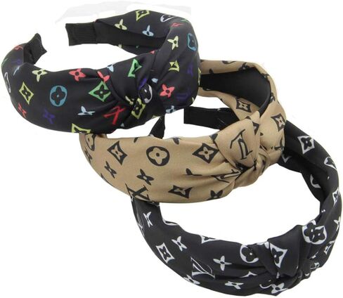 Fashion Headband 3pcs Classic Style Soft fabric The headband has strong elasticity and good stretchability for women in Kuwait