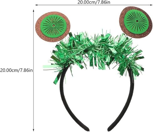 2Pcs Kiwi Headband for Women - Creative Kiwi Shaped Hair Accessories for Parties and Gatherings - Fun Hair Hoop for Girls and Friends in Saudi Arabia