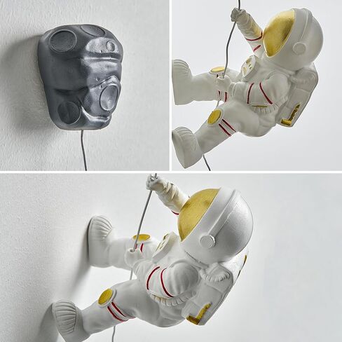 Creative Astronauts Wall Sculpture Decor 3D Background Wall Decor Outer Space Man Wall Decorations for Living Room Bookshelf Bedroom Home Play Room Decoration, Space Themed Gifts in Saudi Arabia