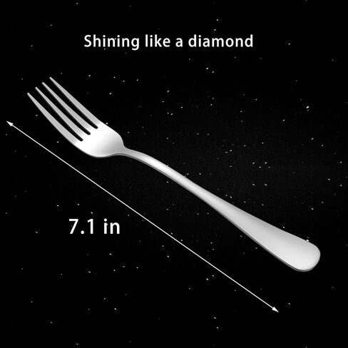 16 Pcs Dinner Forks, Top Food Grade Stainless Steel Forks Silverware Set, 8 Inch Flatware Forks, Table Forks Use for Home Kitchen Restaurant, Mirror Polished & Dishwasher Safe in Saudi Arabia