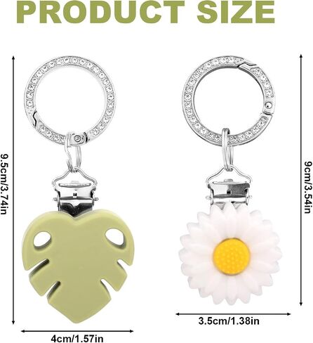 2pcs Silicone Hat Clips for Travel Bags, Anti-Lost Secure Sunhat Holder for Backpack Luggage Bogg Bags Women's Travel Accessories (Leaves) in Saudi Arabia