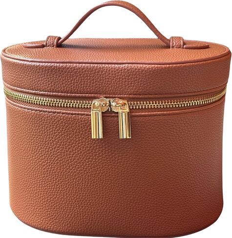 Vanity Case Makeup Bag with Removable Organizer Divider, Travel Toiletry Cosmetic Organizer for Women in Kuwait