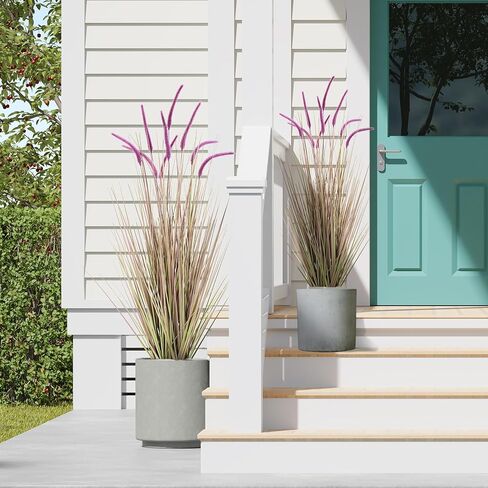 كول الاصطناعي 4ft من ريد العشب القصب ، 47.2in مصطنعة داخلية مصطنعة في الهواء الطلق نبات العشب المزيف ، مكتب الزفاف المنزلي النباتات الاصطناعية والزهور في وعاء فو النباتية الخضراء ، هدية المنزل in Kuwait