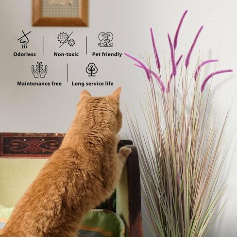 كول الاصطناعي 4ft من ريد العشب القصب ، 47.2in مصطنعة داخلية مصطنعة في الهواء الطلق نبات العشب المزيف ، مكتب الزفاف المنزلي النباتات الاصطناعية والزهور في وعاء فو النباتية الخضراء ، هدية المنزل in Kuwait