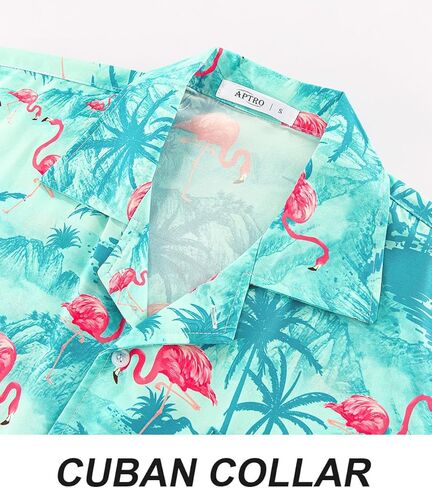 APTRO Men's Hawaiian Shirt Short Sleeve Tropical Vacation Button Down Beach Floral Palm Shirts in Saudi Arabia