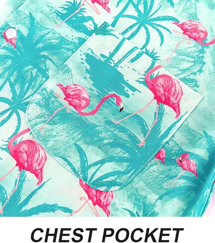 APTRO Men's Hawaiian Shirt Short Sleeve Tropical Vacation Button Down Beach Floral Palm Shirts in Saudi Arabia