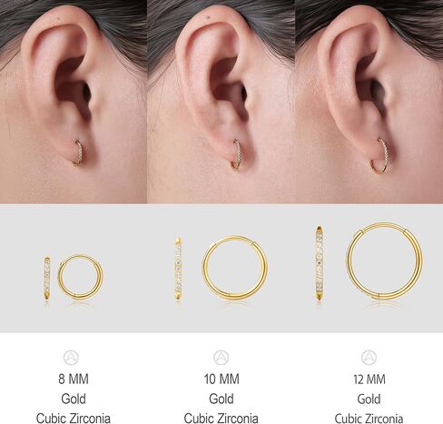 Limerencia Titanium Hoop Earrings for Women,G23 Implant Grade Pure Titanium Lightweight Hoop Earrings for Women Men Sensitive Ears in Saudi Arabia