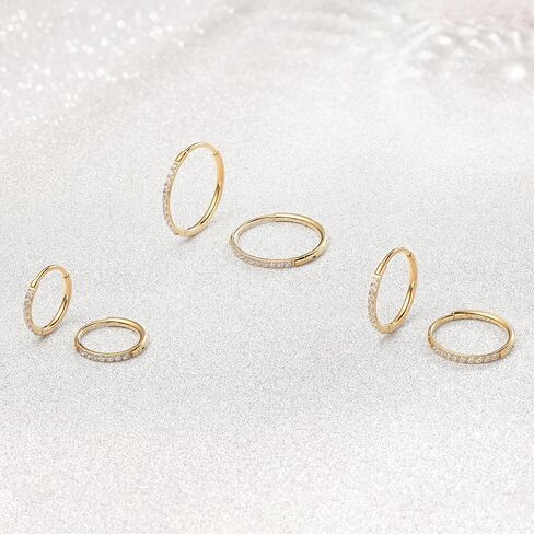Limerencia Titanium Hoop Earrings for Women,G23 Implant Grade Pure Titanium Lightweight Hoop Earrings for Women Men Sensitive Ears in Saudi Arabia