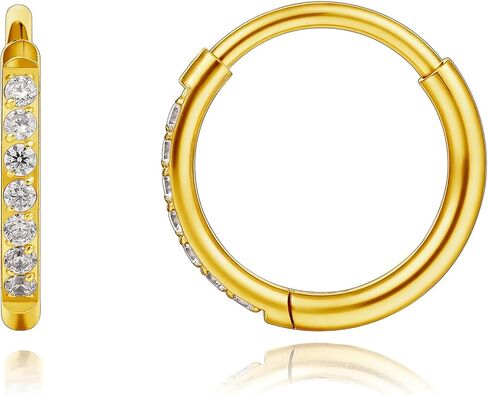 Limerencia Titanium Hoop Earrings for Women,G23 Implant Grade Pure Titanium Lightweight Hoop Earrings for Women Men Sensitive Ears in Saudi Arabia