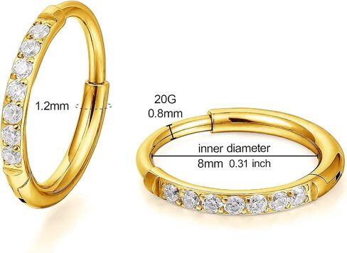 Limerencia Titanium Hoop Earrings for Women,G23 Implant Grade Pure Titanium Lightweight Hoop Earrings for Women Men Sensitive Ears in Saudi Arabia