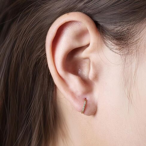 Limerencia Titanium Hoop Earrings for Women,G23 Implant Grade Pure Titanium Lightweight Hoop Earrings for Women Men Sensitive Ears in Saudi Arabia