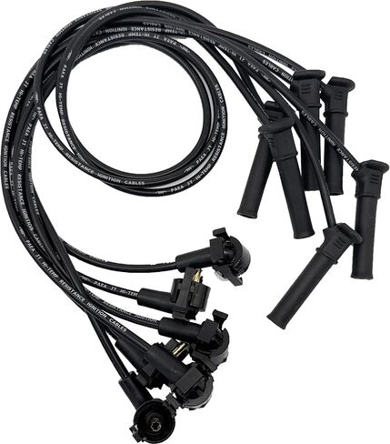 WR6096 Ignition Spark Plug Wires Set (6-Piece) - Compatible with 2002-2010 Ford Explorer, 2007-2010 Explorer Sport Trac & 2001-2010 Mercury Mountaineer (4.0L V6) - 3U2Z12259D, WR6052, WR6081 in Saudi Arabia