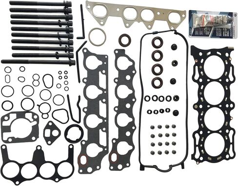 Partsflow Head Gasket Set W/10 Head Bolts for 1998-1999 Acura Cl for 1998-2002 Honda Accord for 1998 Honda Odyssey for 1998-1999 Isuzu Oasis 2.3l (16 Valve), Eng. Code f23a1, F23a4, F23a5, F23a7 in Saudi Arabia