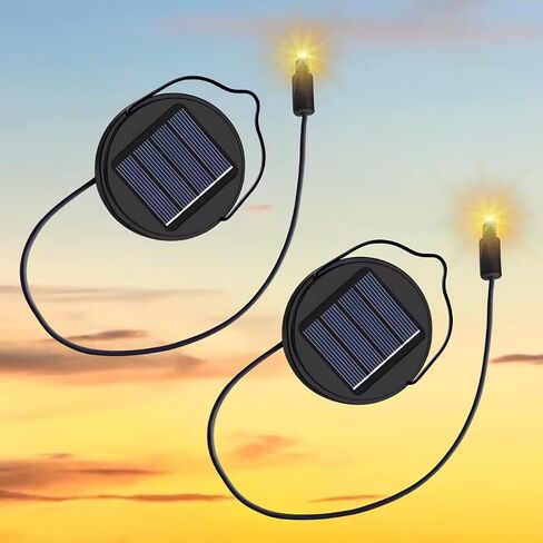 2Pack الأضواء الشمسية أجزاء استبدال مع بطارية قابلة للشحن AA 600mAh لأضواء الفوانيس الشمسية ، الحديقة ، الفناء ، زخارف عيد الميلاد الفناء in Kuwait