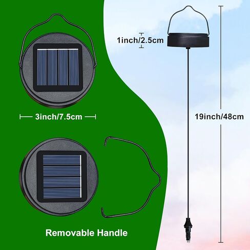 2Pack الأضواء الشمسية أجزاء استبدال مع بطارية قابلة للشحن AA 600mAh لأضواء الفوانيس الشمسية ، الحديقة ، الفناء ، زخارف عيد الميلاد الفناء in Kuwait