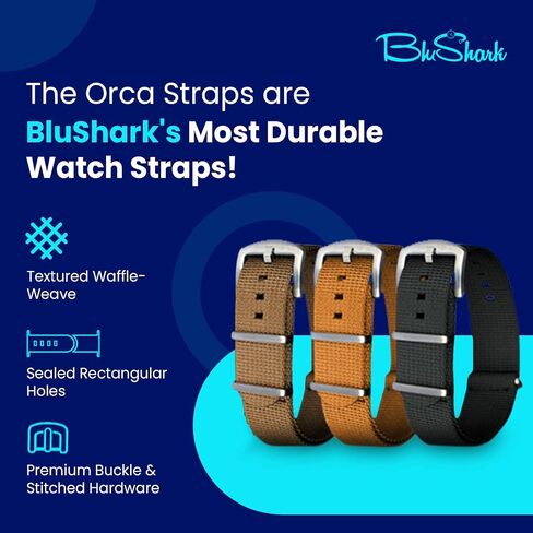 Orca Waffle Weave Nylon Watch Bands بأحجام وألوان متعددة in Kuwait
