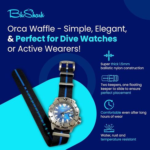 Orca Waffle Weave Nylon Watch Bands بأحجام وألوان متعددة in Kuwait