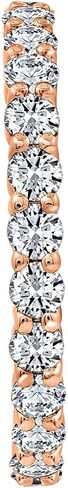Marilyn Monroe Round Cut Beatherity Ring | روديوم ، الذهب الصفراء والذهبية الوردية مطلي 925 sterling الفضة اللانهاية الفرقة للنساء | 2-2.5-carats Zirconia Zirconia CZ محاكاة الماس in Kuwait