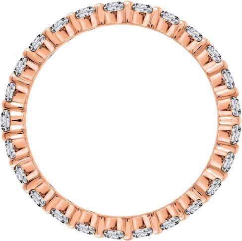 Marilyn Monroe Round Cut Beatherity Ring | روديوم ، الذهب الصفراء والذهبية الوردية مطلي 925 sterling الفضة اللانهاية الفرقة للنساء | 2-2.5-carats Zirconia Zirconia CZ محاكاة الماس in Kuwait
