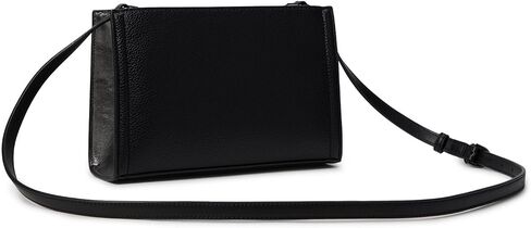 Calvin Klein Deesha Tailored Crossbody, Black/Gunmetal in Saudi Arabia