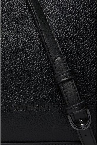 Calvin Klein Deesha Tailored Crossbody, Black/Gunmetal in Saudi Arabia