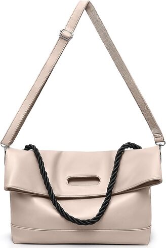 حقائب حمل كبيرة للنساء Hobo Crossbody محافظ حقائب اليد الكتف الجلدية تعمل على حقائب السيدات مع حزام قابل للتعديل in Kuwait