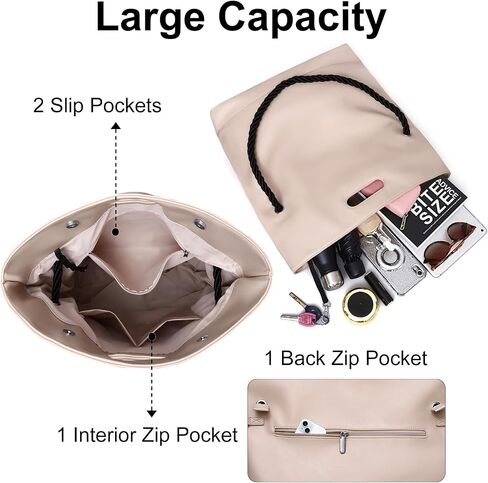 حقائب حمل كبيرة للنساء Hobo Crossbody محافظ حقائب اليد الكتف الجلدية تعمل على حقائب السيدات مع حزام قابل للتعديل in Kuwait