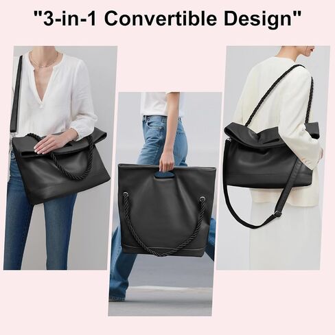 حقائب حمل كبيرة للنساء Hobo Crossbody محافظ حقائب اليد الكتف الجلدية تعمل على حقائب السيدات مع حزام قابل للتعديل in Kuwait